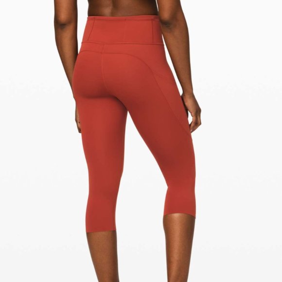 Lululemon Fast and Free Crop II Magma 4 - Picture 2 of 16